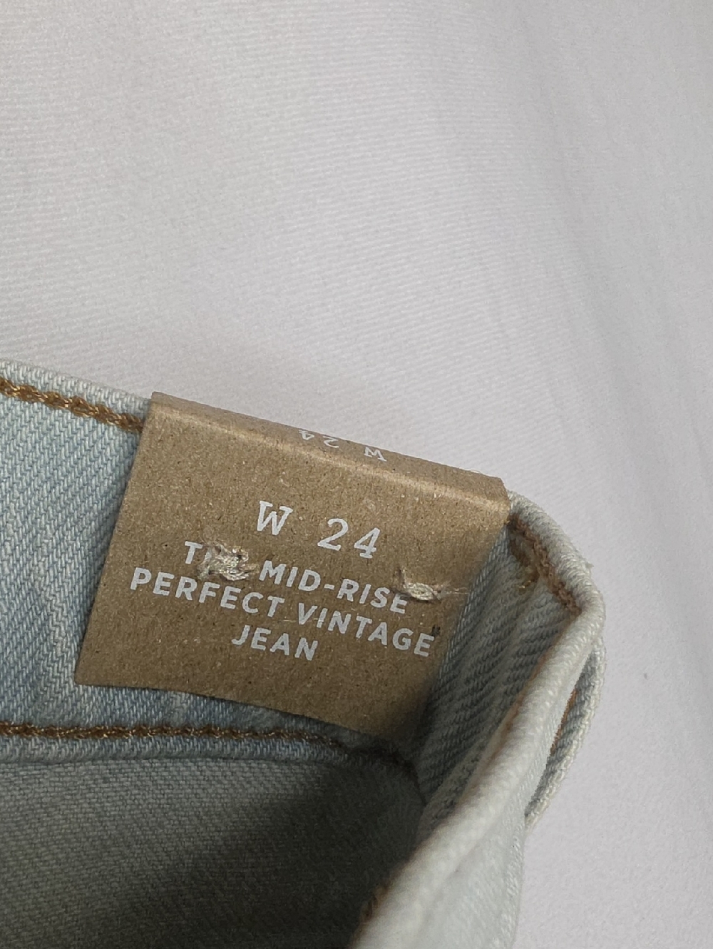 Madewell Mid-Rise Perfect Vintage Jeans Magic Pockets Light Wash Women's Size 24 - Picture 11 of 16